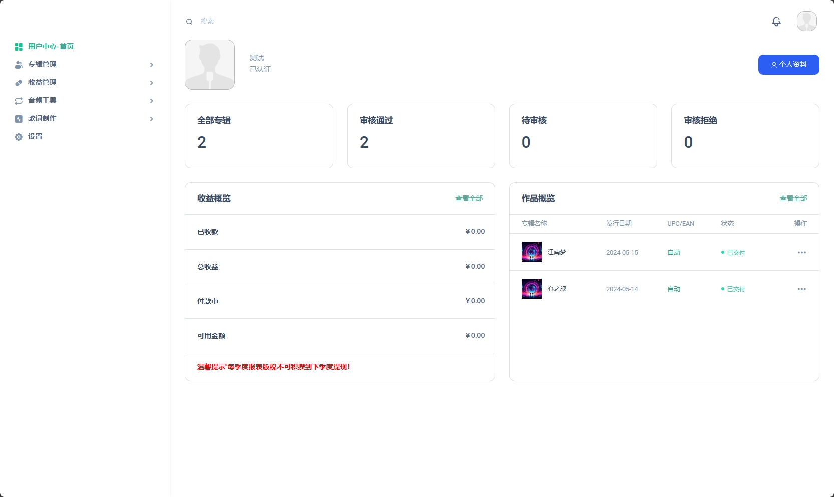 音乐发行平台源码 无加密的开源代码版本,音乐发行平台推出无加密的开源代码版本,音乐发行平台源码,音乐平台源码,源码,代码,数据库,第1张